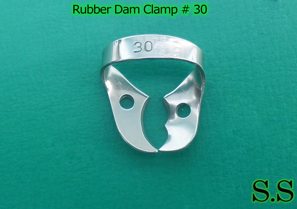 20 ENDODONTIC RUBBER DAM CLAMP # 30 Dental Instruments
