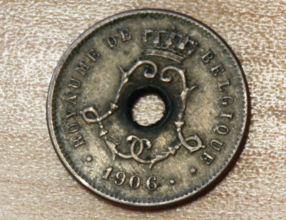 1906 Belgium 5 Centimes French text
