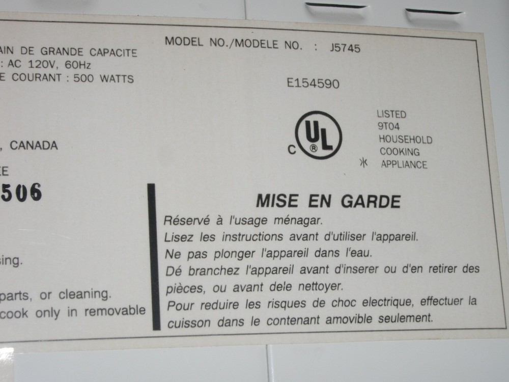 Choose Part for Citizen Bread Maker Machine Model J5745
