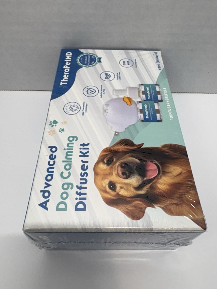 TheraPet MD Advanced Dog Calming Diffuser Kit (1 Diffuser + 2 Refills) New