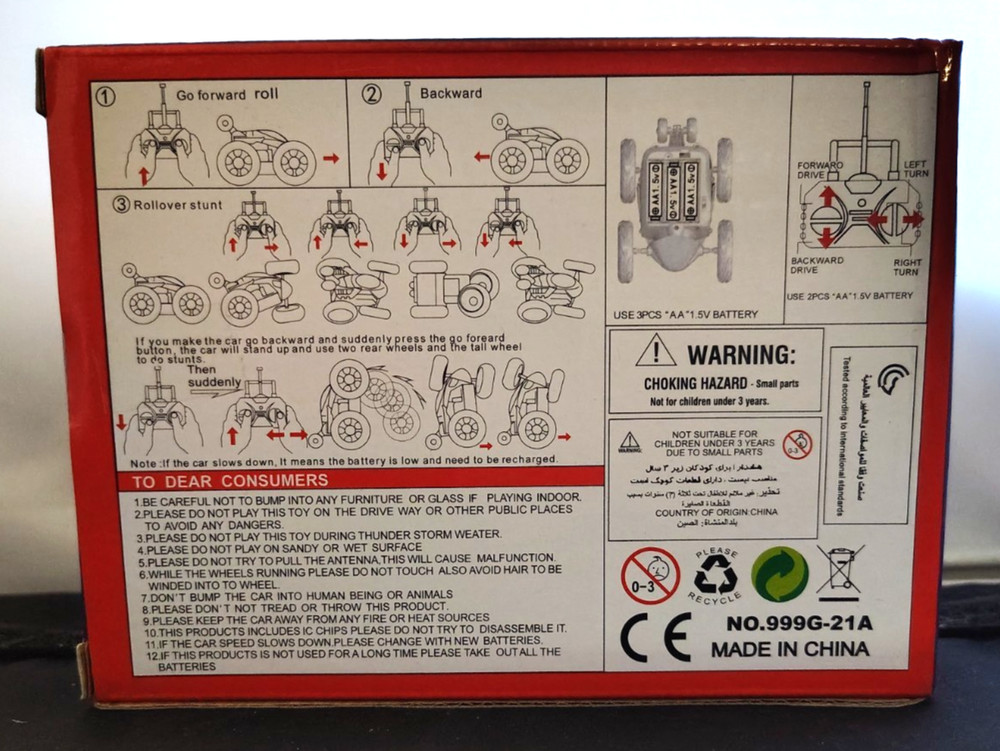 DASHER RADIO CONTROL STUNT VEHICLE