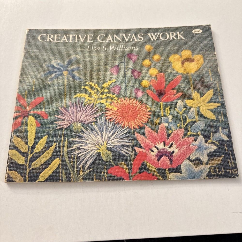 Creative Canvas Work By Elsa S. Williams Paperback 1971 X8