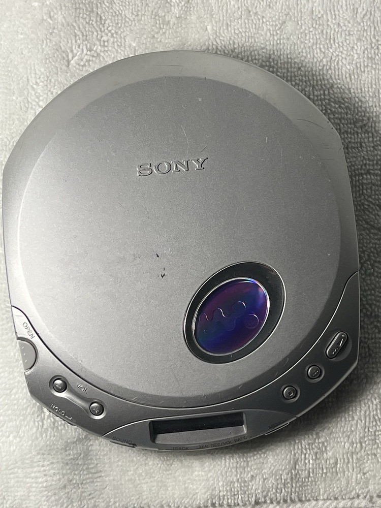 Sony Walkman D-E350 CD Player ESP MAX CD-R/RW Playback Silver - TESTED & WORKS