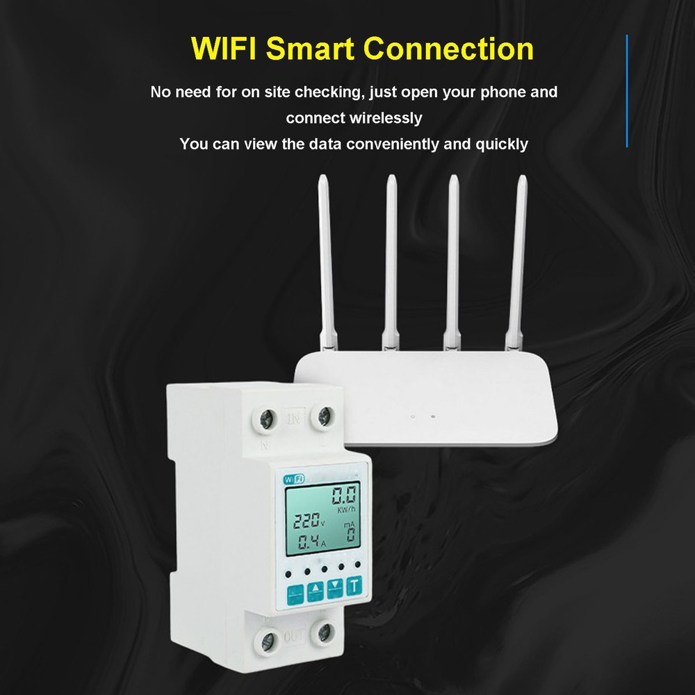 Smart Energy Meter LCD Display Remote Control Timer For Home Use Trending