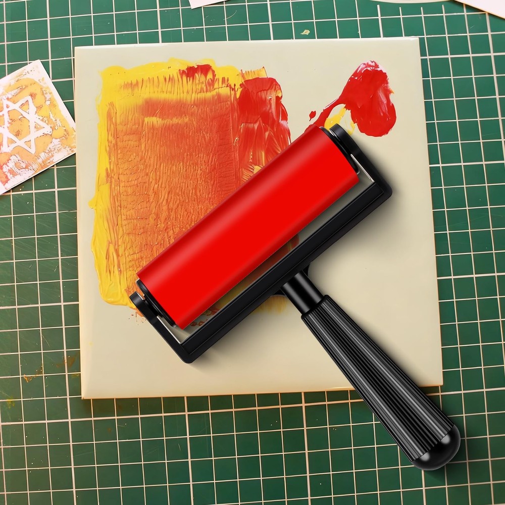 3 Pack Brayer for Printing 4 Inch Brayer Roller for Printmaking