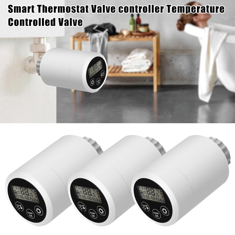 Neu Smart Thermostat Radiator Valve Actuator Programmable Temper Tuya Zigbee 3.0
