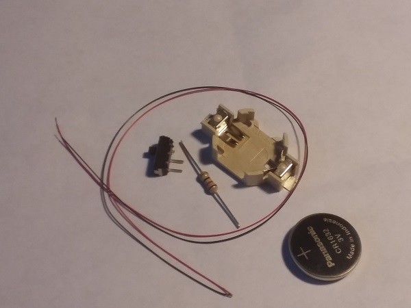 Single Caboose Marker Light Kit, Battery Operated LED, N/HO Scale