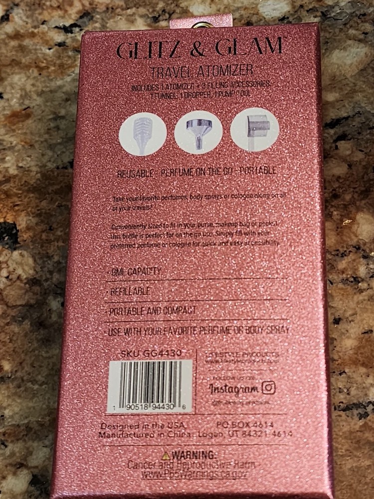 GLITZ & GLAM Travel Atomizer