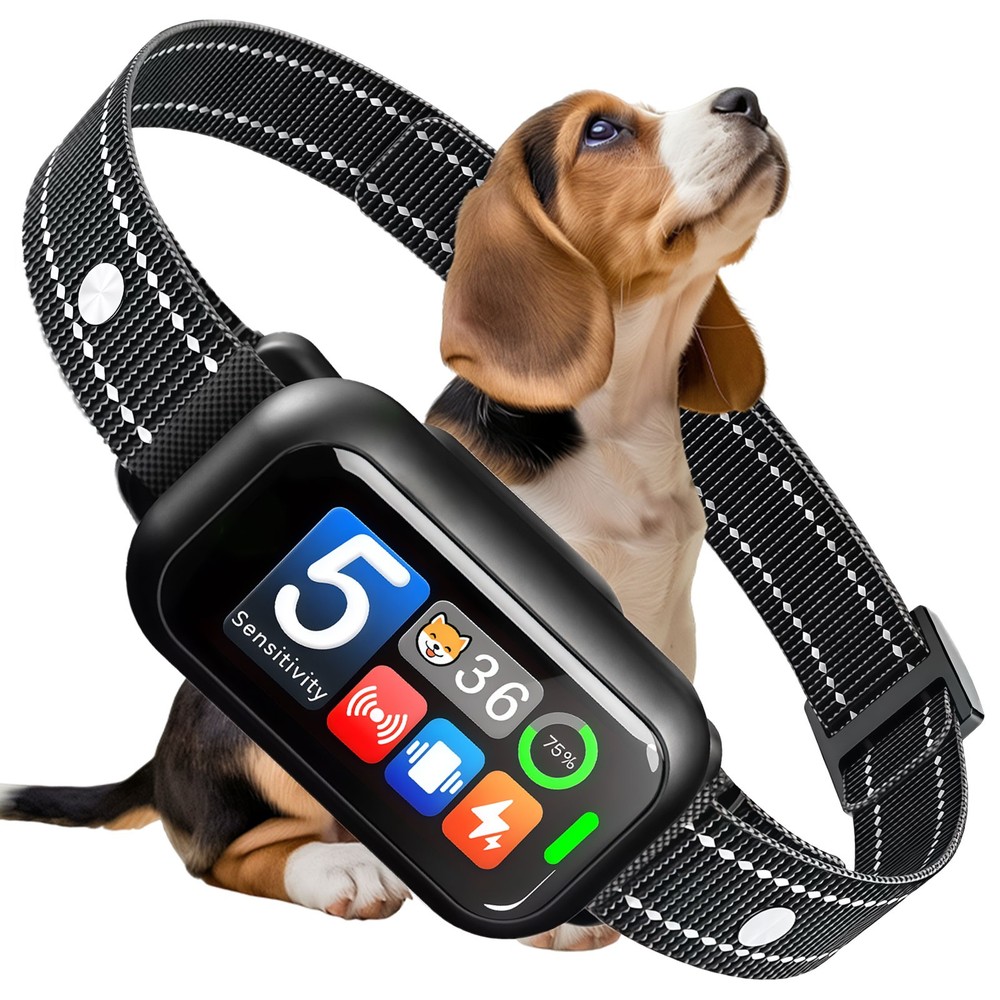 2Pcs Automatic No Bark Dog Training Collar Waterproof Barking Terminator - BR01