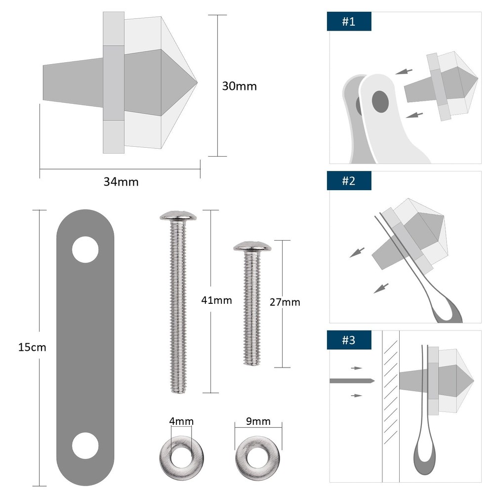 Hexagonal Crystal Cabinet Knobs Handmade Leather Pulls Polished Stone Handles...