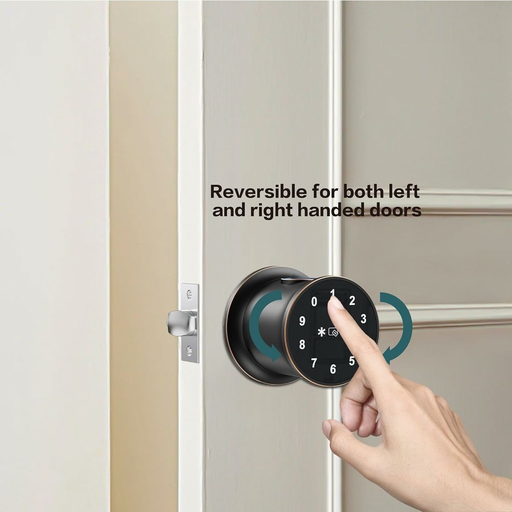 Cielsa Dawn Fingerprint Touchscreen Smart Lock, Tuscan Bronze, 100 Access Codes