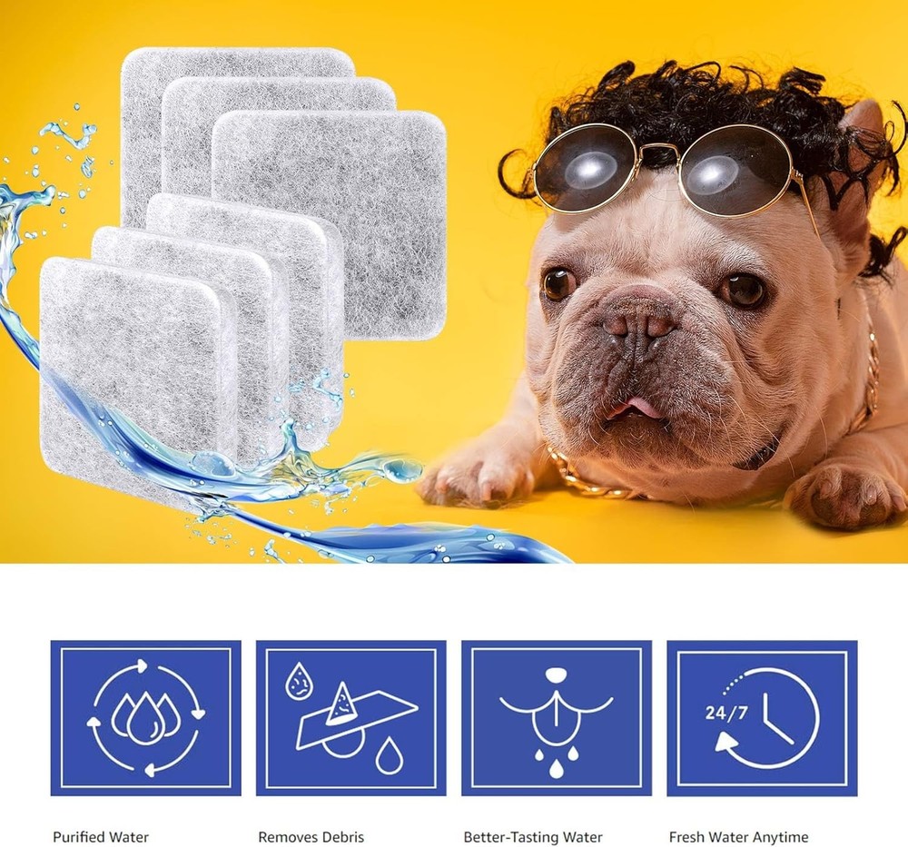Dog Water Filter Replacement, Bowl Filter, Pet Filter...