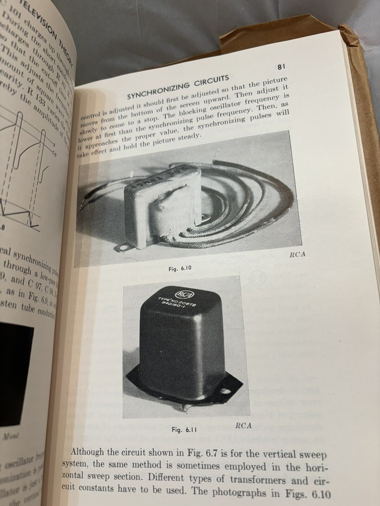 TELEVISION SERVICING BY W. H. BUCHSBAUM. 1954 Receipt Original Box