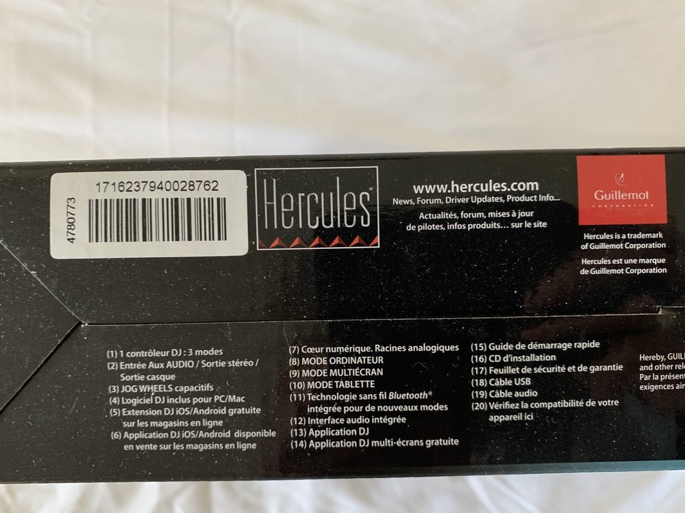 Hercules Universal DJ - Portable DJ Controller w/ Built-In Bluetooth
