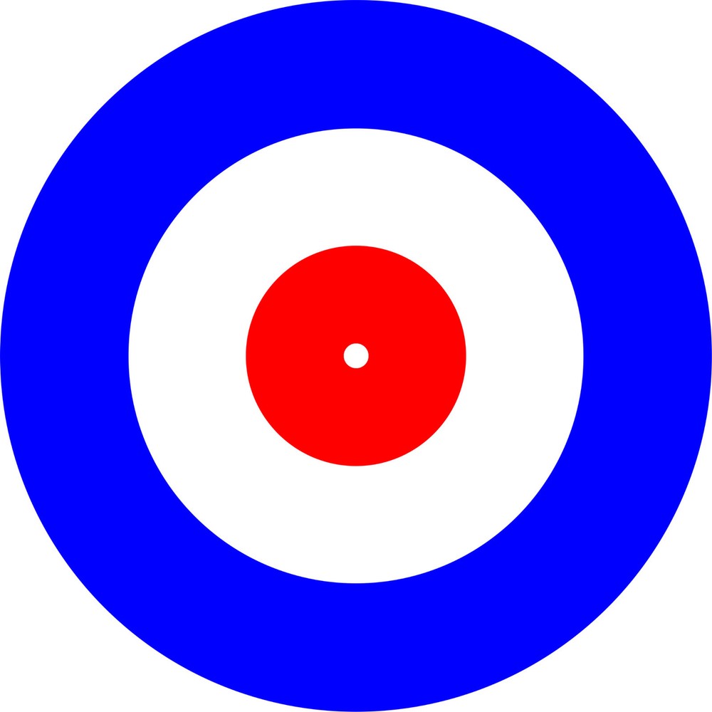 Slipmat for Technics or Single 7" 45 Turntable Record Player RAF MOD TARGET new