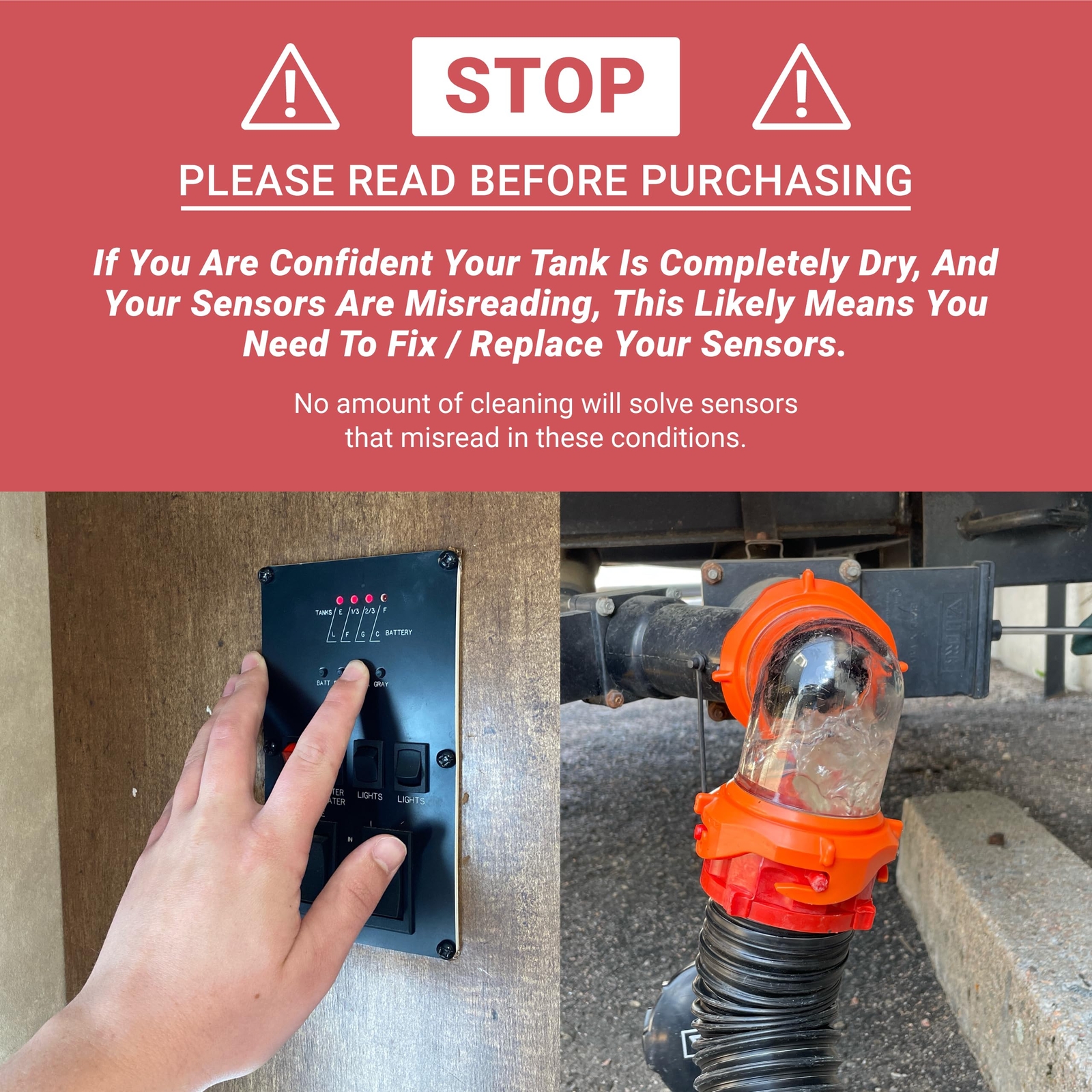 Unique Restore-It RV Black Tank Sensor Cleaner Liquid - Cleans and Restore