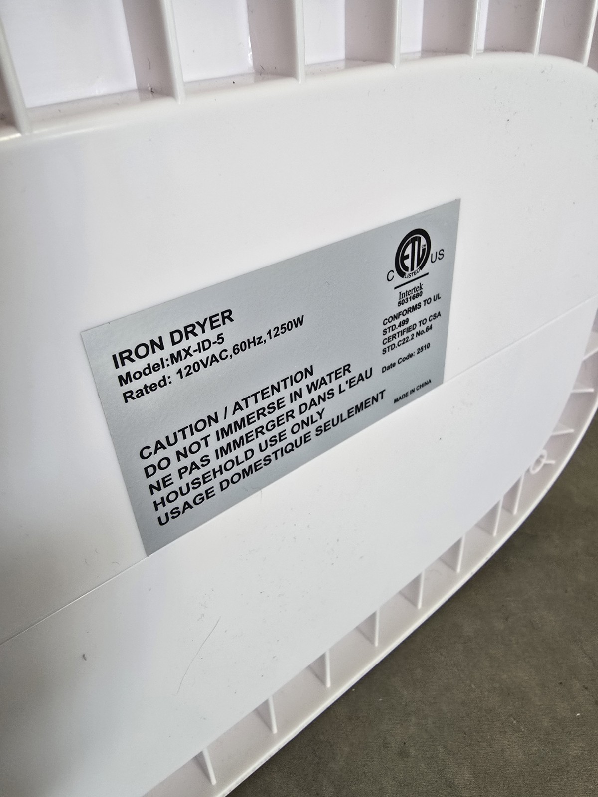 Aironox MX-ID-5 Automatic Ironing Machine Dryer