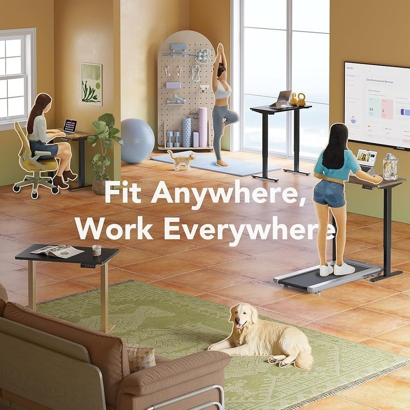 Electric Standing Desk Adjustable Height 4 Memory Settings Anti-Collision System