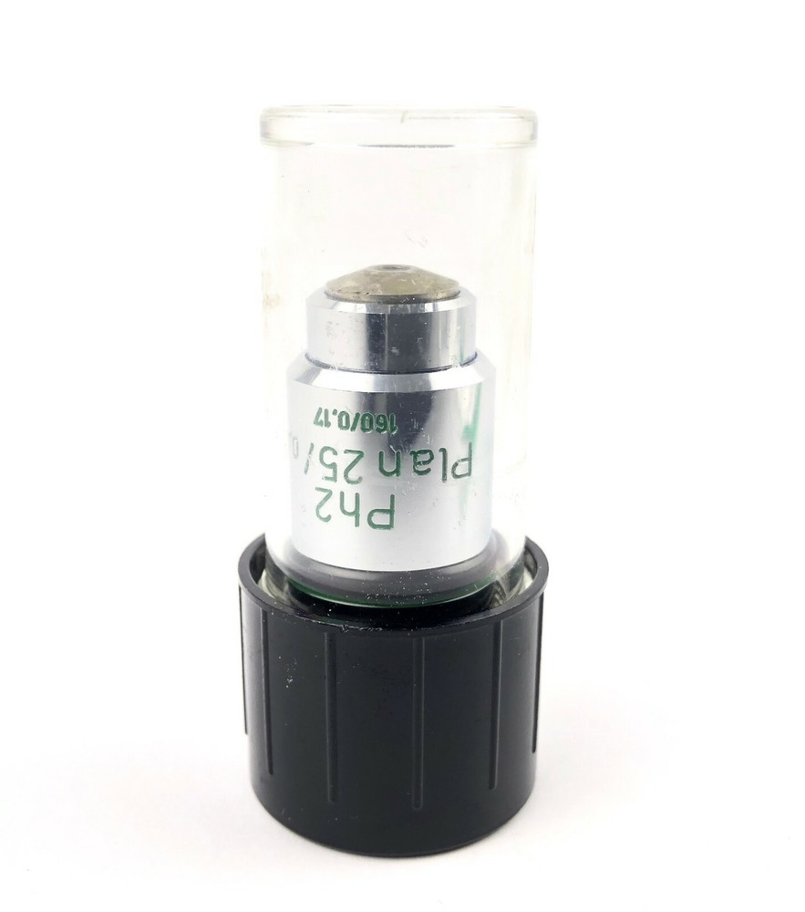 Carl Zeiss Microscope Objective Ph2 Plan 25x , 0.45 Tested & REFURBISHED