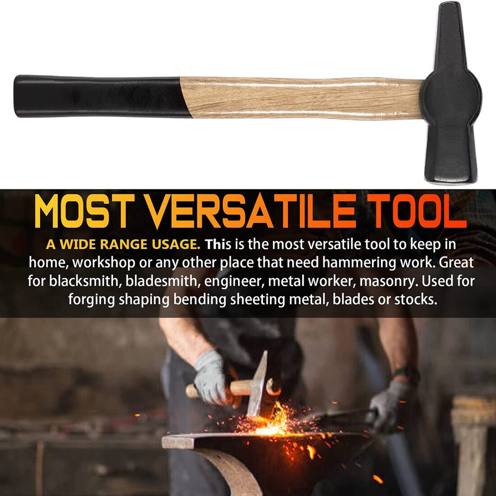 Blacksmiths Beginner Hammer 0000811-1500 Knife Making Metalworking Forge Tool