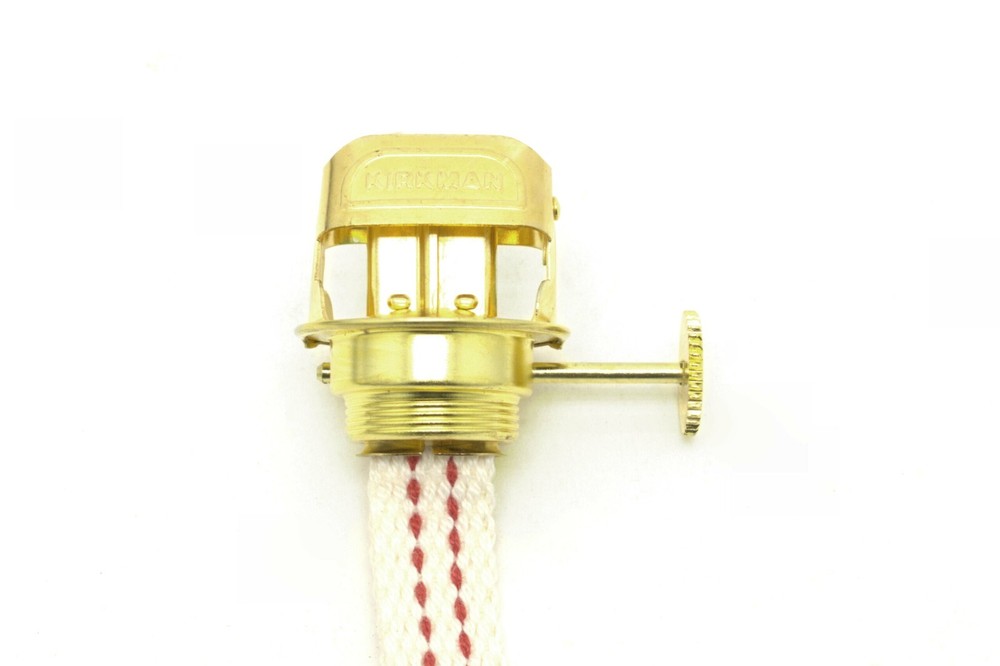 W.T. Kirkman #351 Solid Brass Convex Burner, 7/8" - 24 Thread