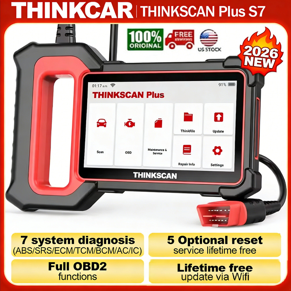 Thinkscan Plus S7 OBD2 Diagnostic Tool Transmission /ABS/SRS Diagnosis Scanner