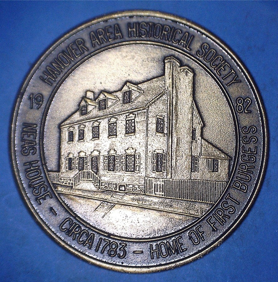 1982 HANOVER NUMISMATIC SOCIETY (PENNSYLANIA) SCD / MEDALLION - *70072278 🌈