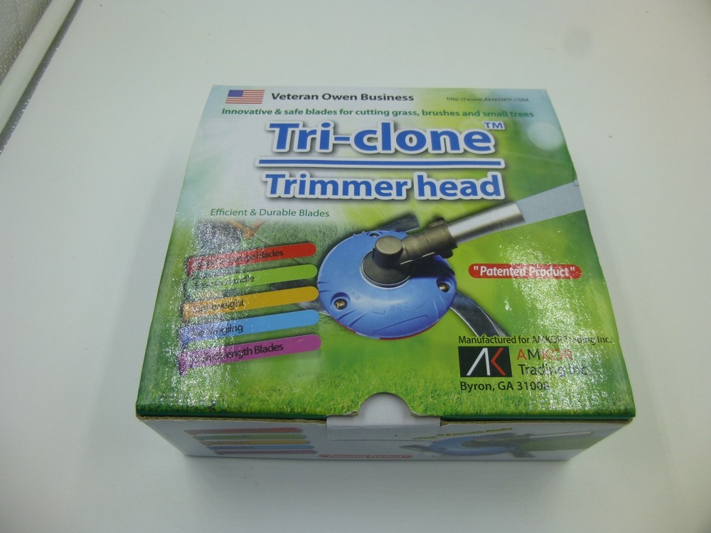 AMKOR Tri-clone Trimmer Head. Three Blade Conversion. New in Box / Prompt Ship
