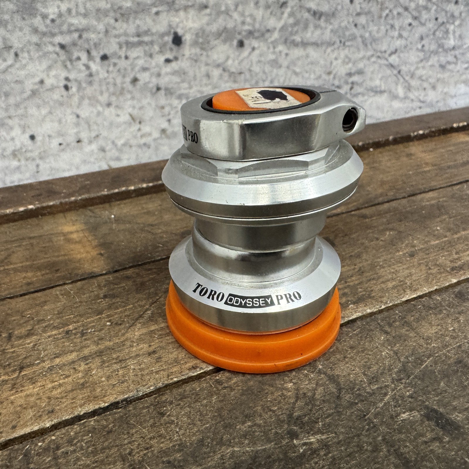 Odyssey Toro Pro 1 1/8 Threaded Headset 34mm 90s MTB Silver NOS Needle Bearings