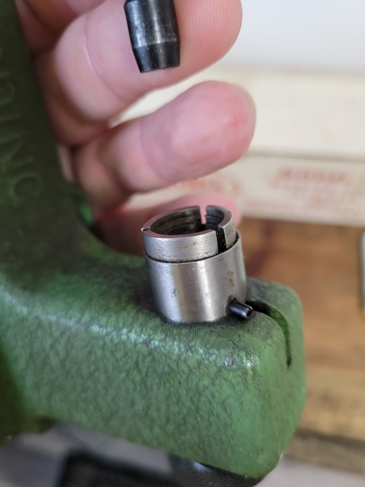 Vtg Redding Model 14 Master Case Trimmer w/ Original Box Papers Pilots Reloading