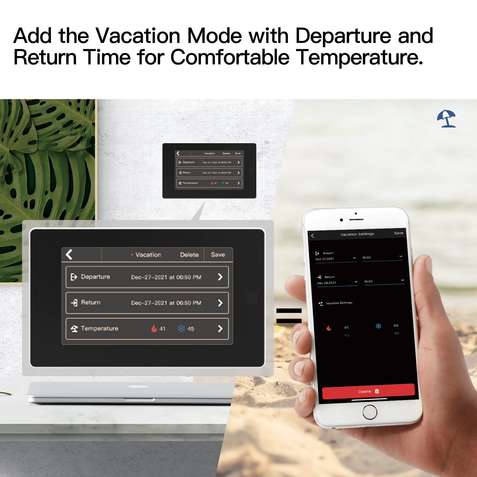 MOES WiFi Smart Thermostat Zone Remote Sensor 7Day Programmable Alexa Google APP