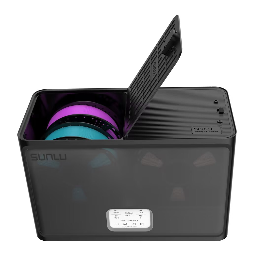 SUNLU Fila Dryer S4 Large Capacity with Triple Fan 4-Spool Filament Storage Box