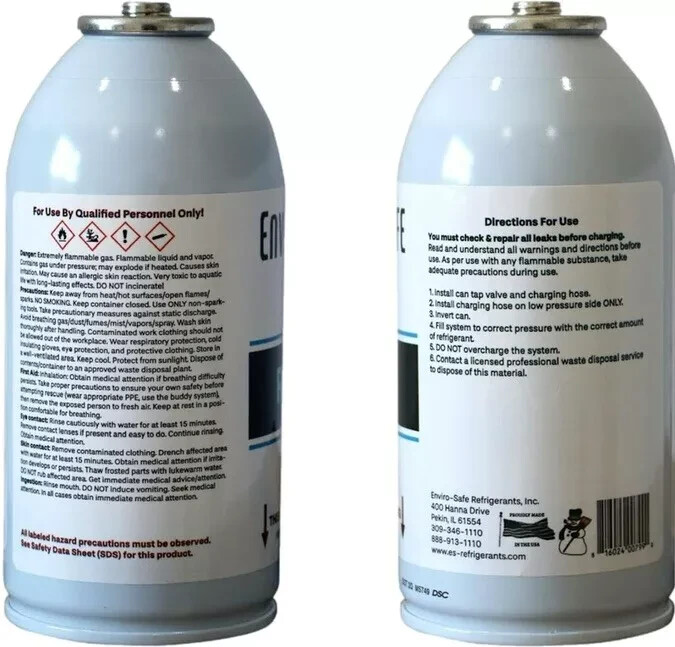 R600a Refrigerant,R600 for AC Charging, Fridges, Freezers, Dehumidifier(12 Pack)