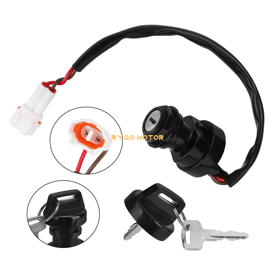 Ignition Key Switch for Yamaha Bear Tracker 250 Big Bear 250 Bruin 250 YFM250