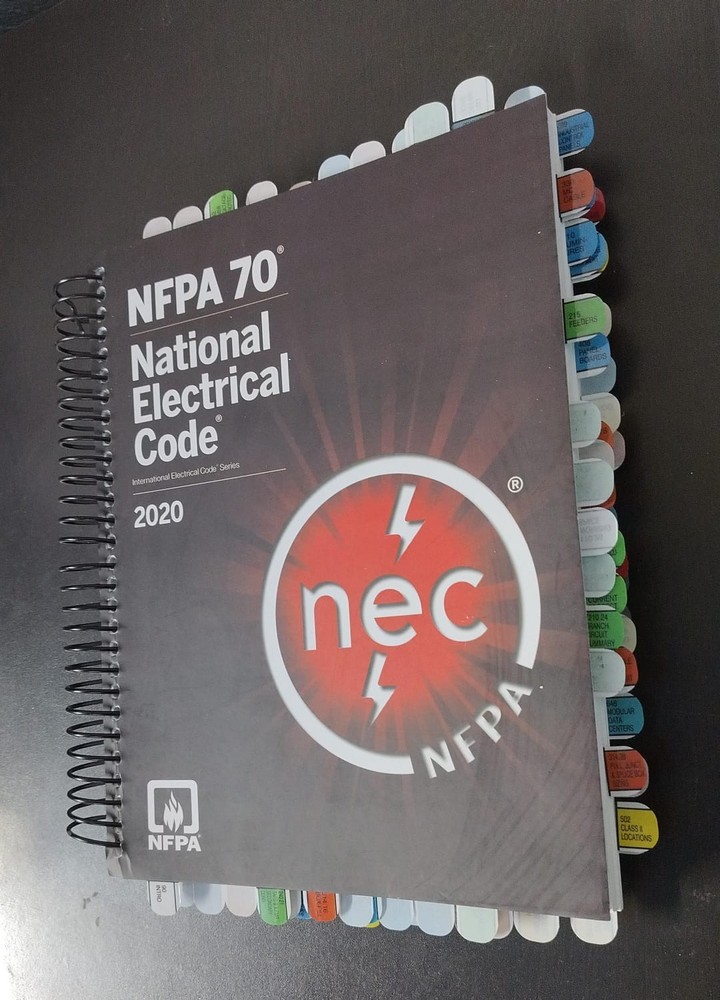 Tabbed  & Highlighted : NFPA 70, National Electrical Code : 2020 Spiralbound