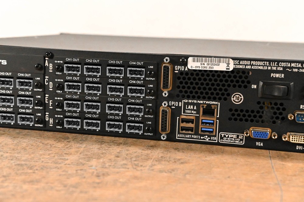 QSC Q-SYS Core 250i Integrated System Processor CG01H55