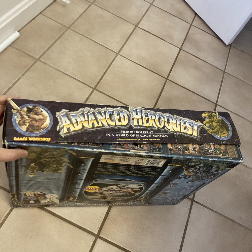 Advanced Heroquest Boardgame RPG Games Workshop 1990 (Mostly Complete) READ
