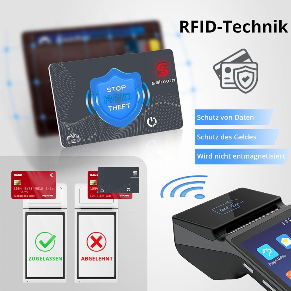 Wallet Tracker RFID Blocking Card & Mini Keychain Tag Item Finder with Rechar...
