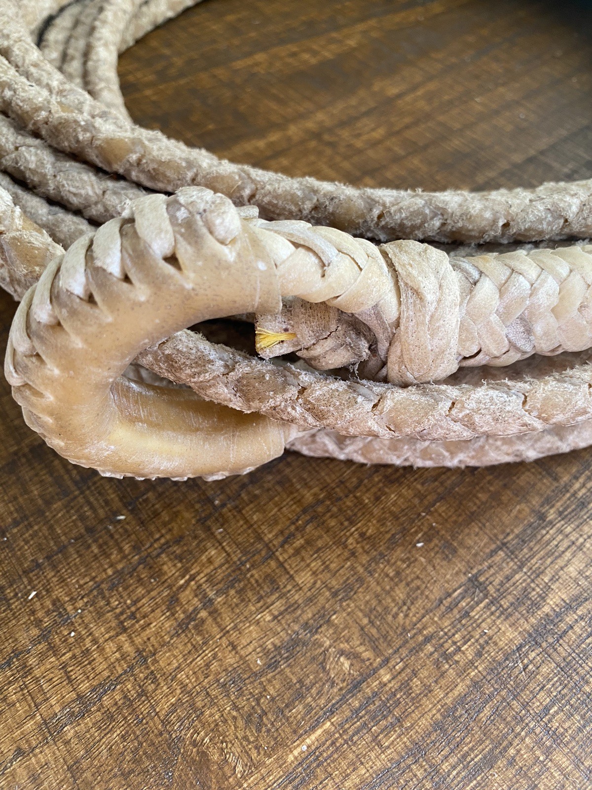 Western Handmade 4 strand Rawhide Reata (78 Ft Long 3/8 Diameter)