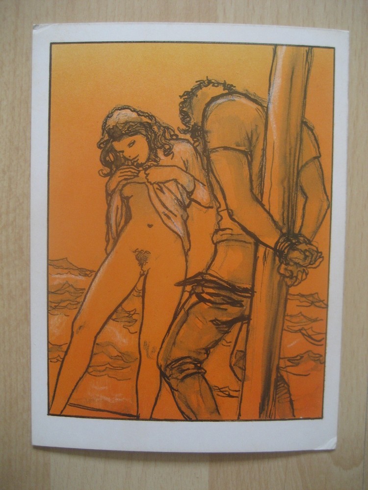 6 Antique Erotic Cards