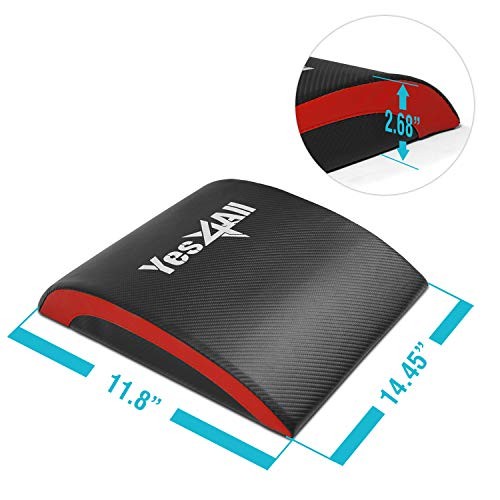 Abdominal Exercise Pads, Foldable Ab Workout Equipment C2. Red Ab Exercise Mat