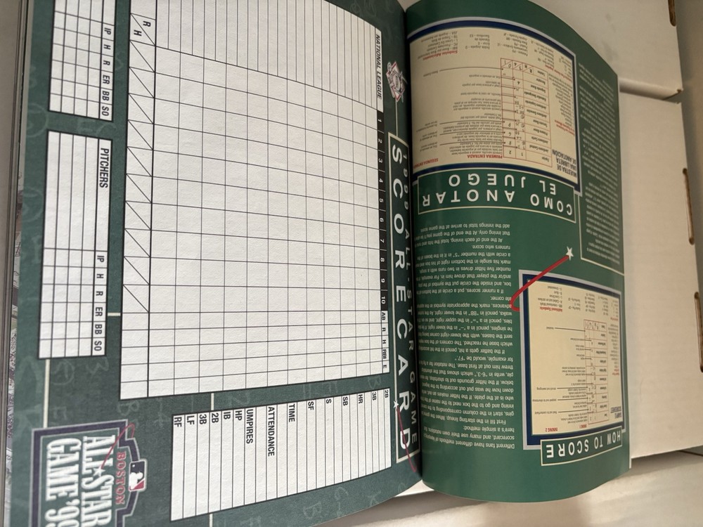 1999 All Star program w/ Aaron signed ball