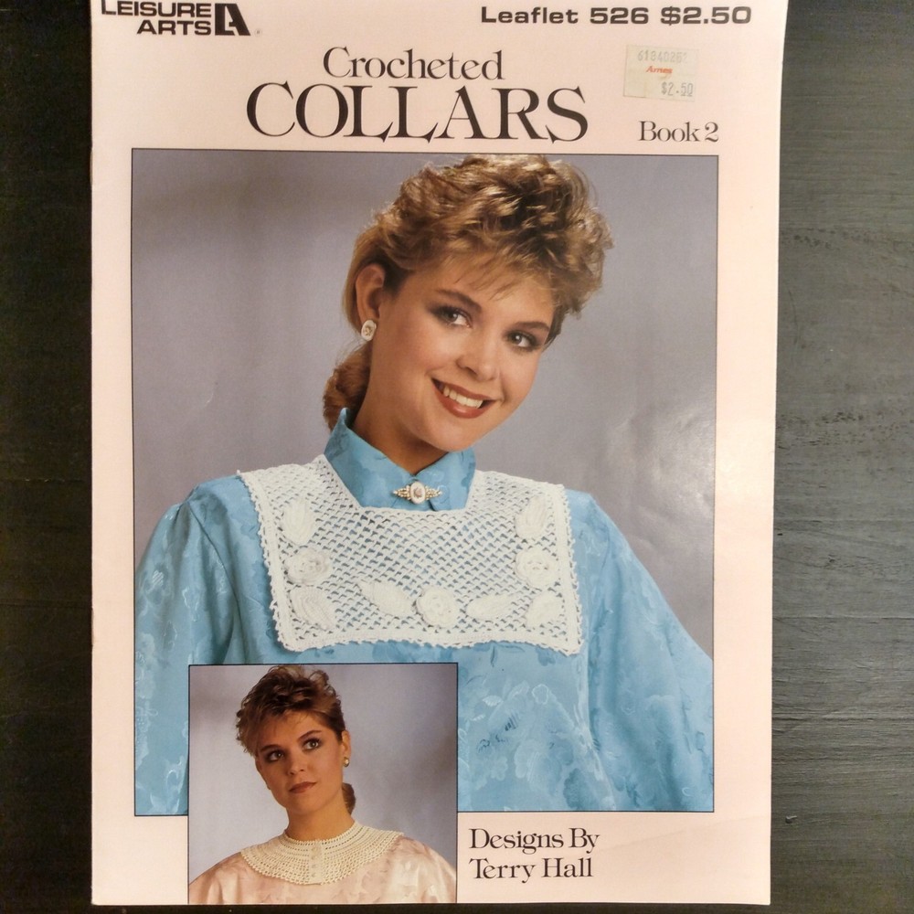 Three Crochet Leaflets/Booklets Of Thread Crochet Patterns For Collars