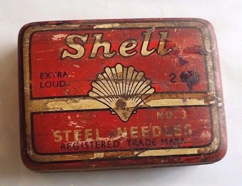 PG199 - Gramophone needles SHELL EXTRA LOUD box dots gramophone EMPTY