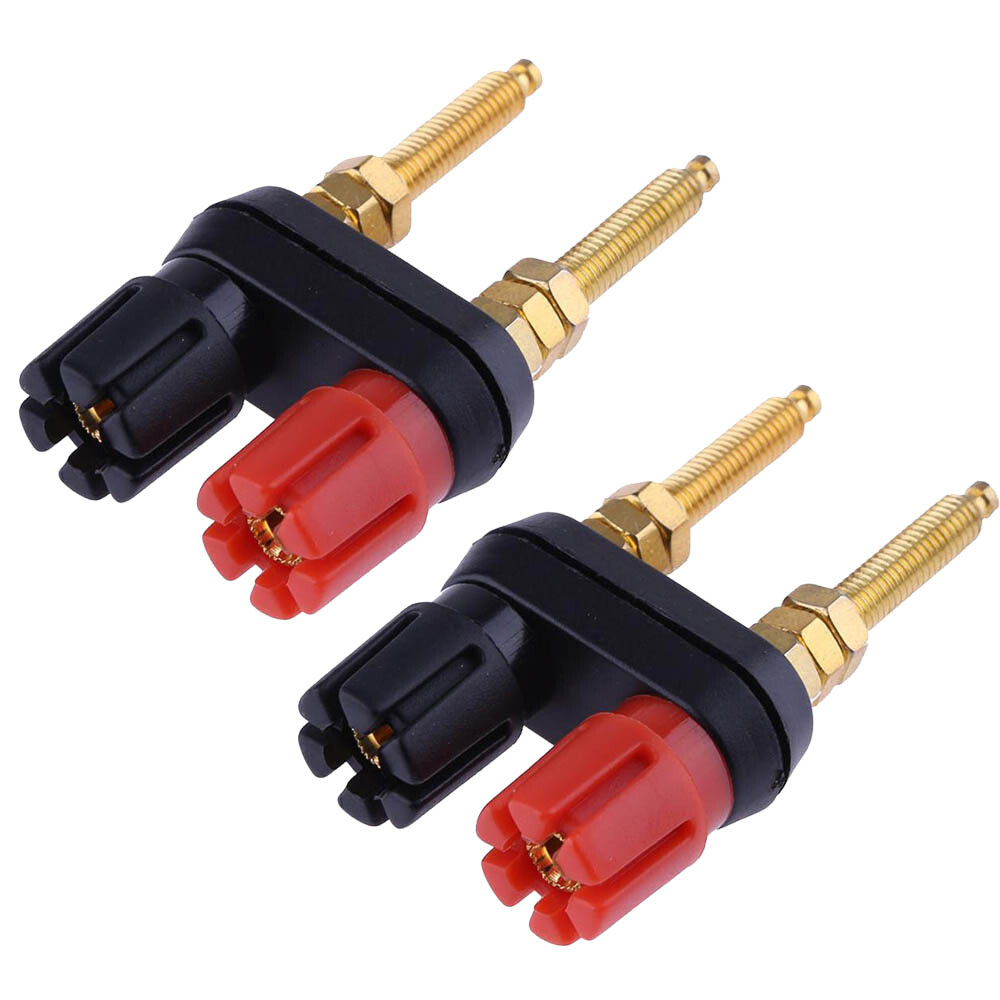 2/4/6/8/10PC Extended Speaker Banana Plug Binding Post Terminal Connector Socket