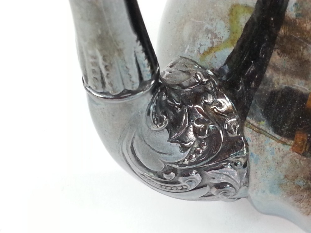 Vintage Teapot Forbes Silver Co Quadruple 169 Silverplate Needs Polishing