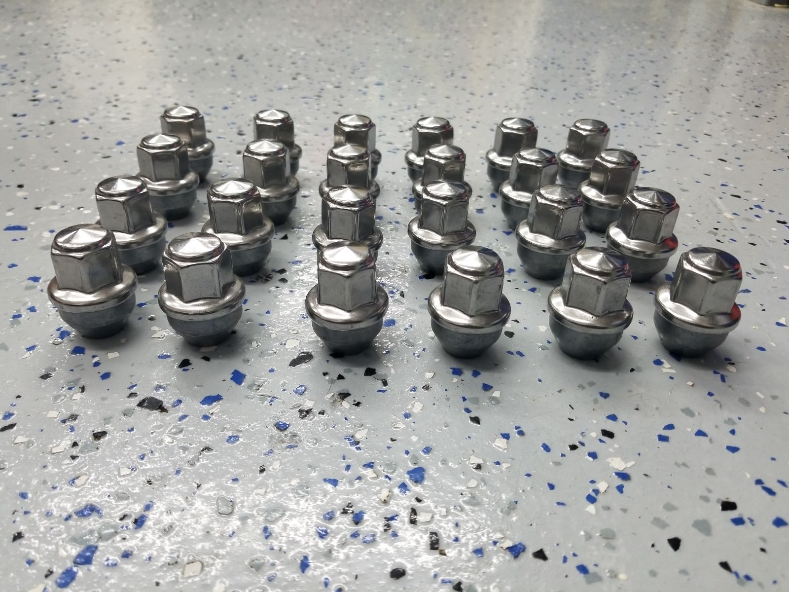 24  2015-2026 Ford F150 14x1.5 Factory OEM Stainless Lugs Wheel Nuts ACPZ1012B