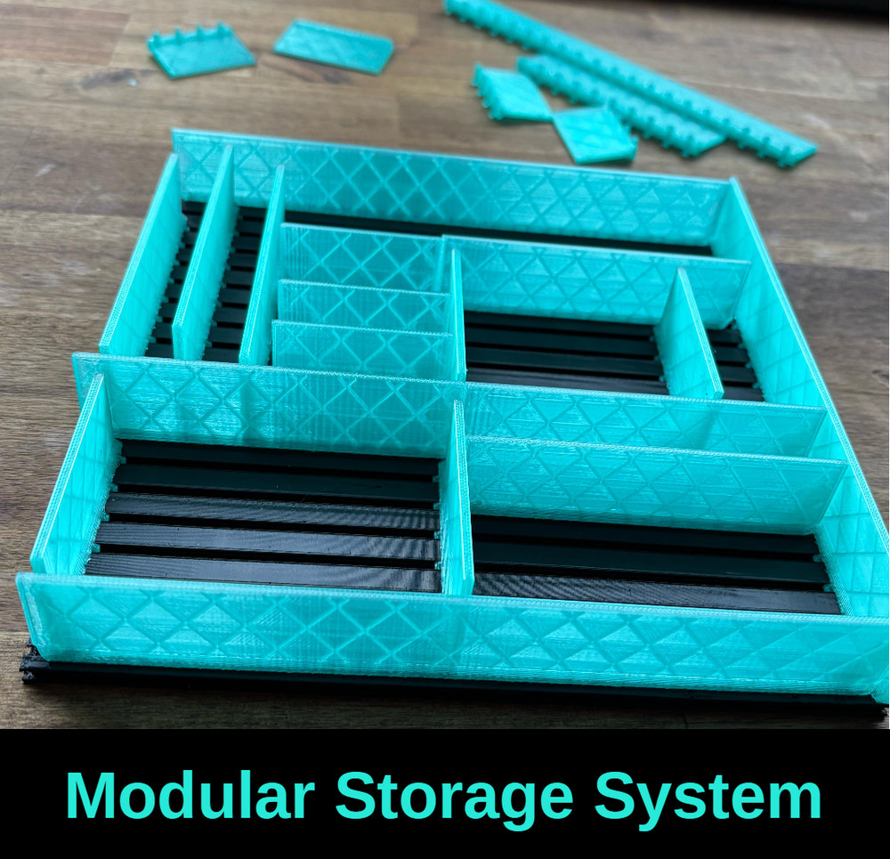Modular Storage System | Customizable Drawer Organizer | 200mmx200mm Starter Set