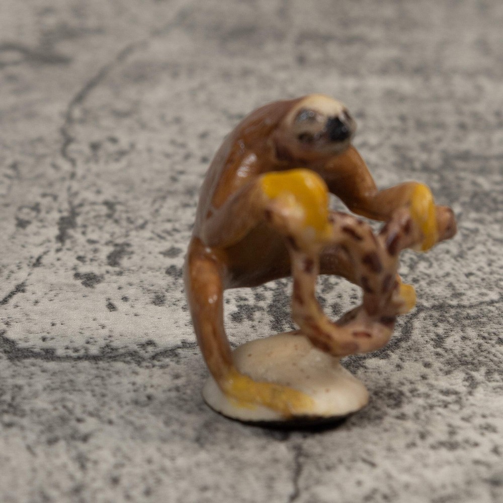 Brown Sloth In Tree Tagua Carving