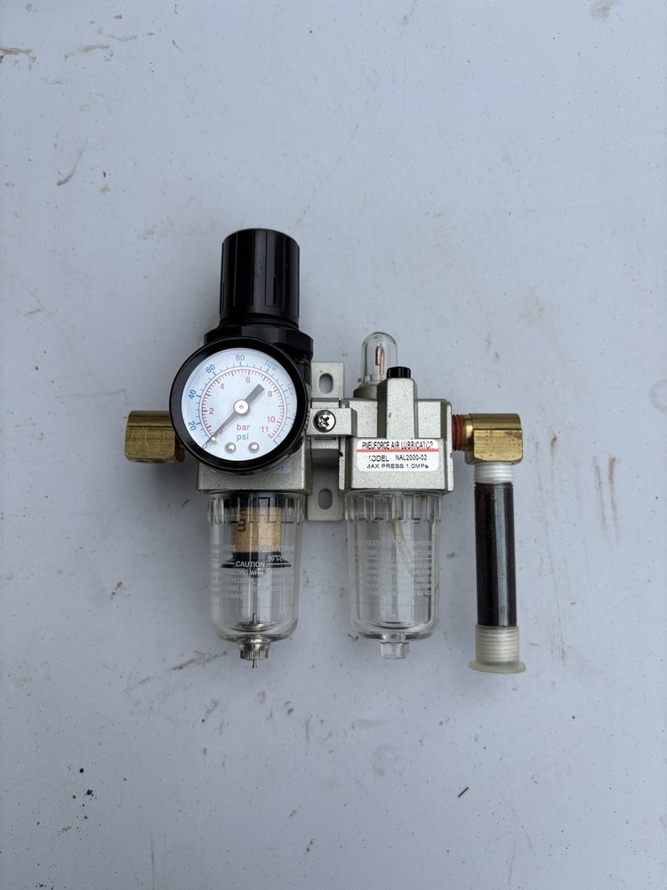 Filter Regulator Lubricator Pneumatic by Pneuforce 1/4 Inch